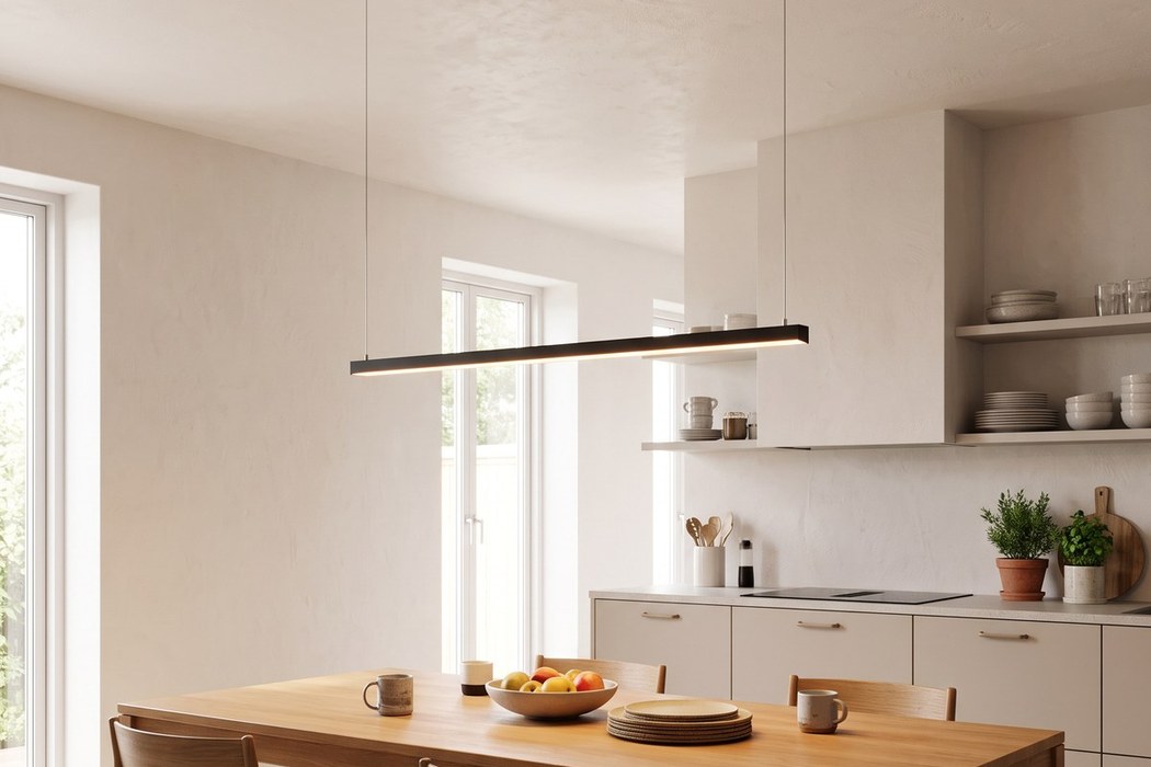 LED-Leisten-Pendelleuchte, 90 cm