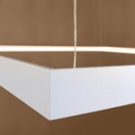 Kronleuchter quadratischer LED-Rahmen, 110 x 110 cm