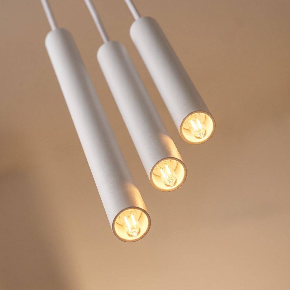 Pendelleuchte Traube 3 schlanke Lichtstäbe