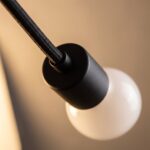 Pendelleuchte Lampe an schwarzem Textilkabel