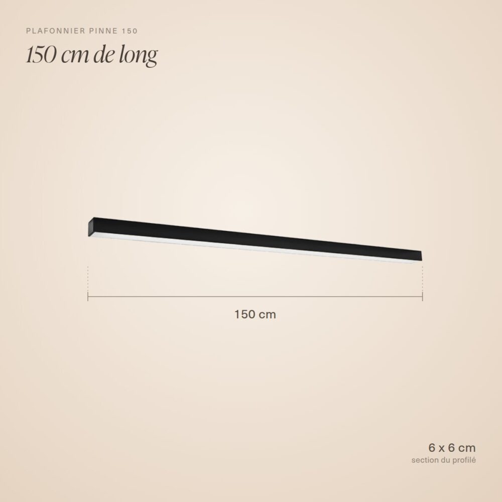 LED-Leisten-Deckenleuchte, 150 cm