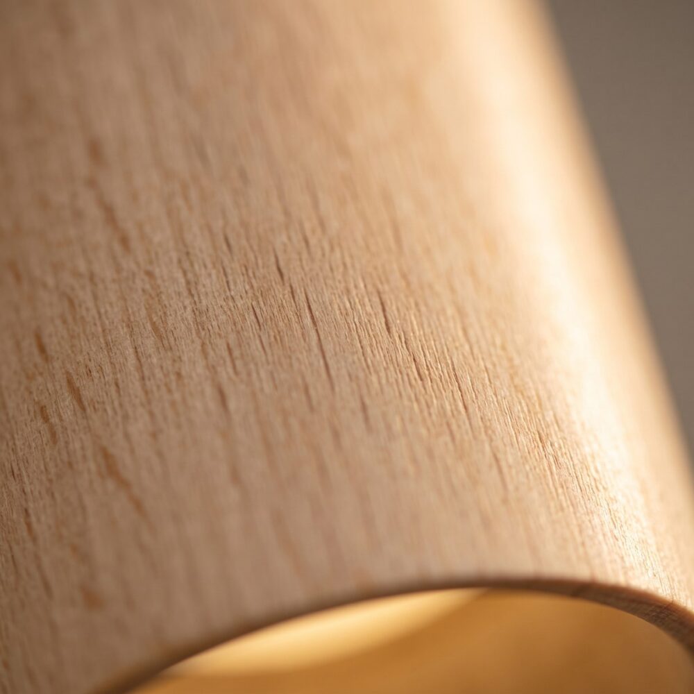 Deckenstrahler Röhre Holz und Metall