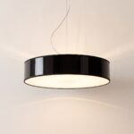 Pendelleuchte Trommel, 45 cm, weiß oder schwarz