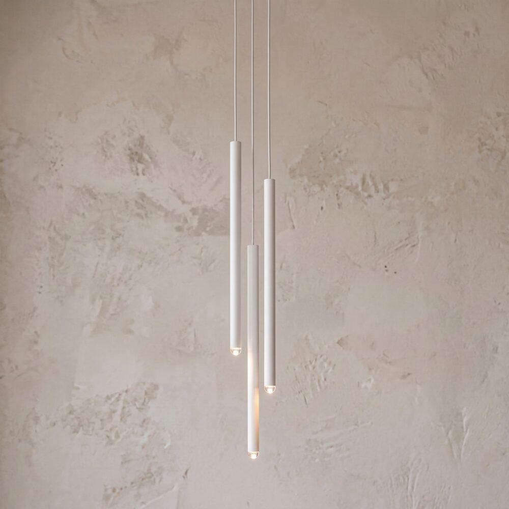 Pendelleuchte Traube 3 schlanke Lichtstäbe