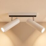 Deckenstrahler mit 2 schwenkbaren Zylinderspots