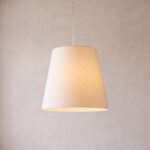 Hängeleuchte Kegelschirm aus Stoff, 50 cm