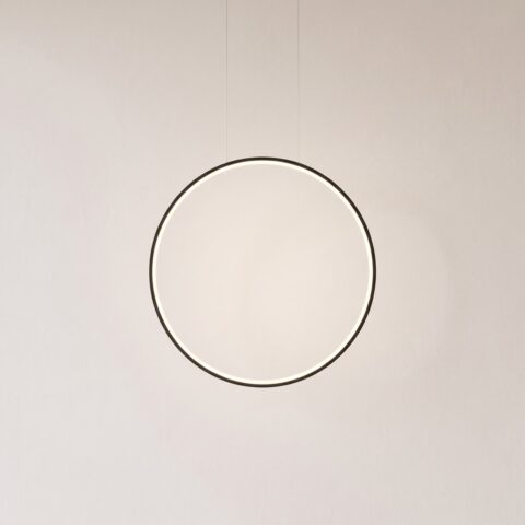 Vertikale LED-Ring-Pendelleuchte, 55 cm