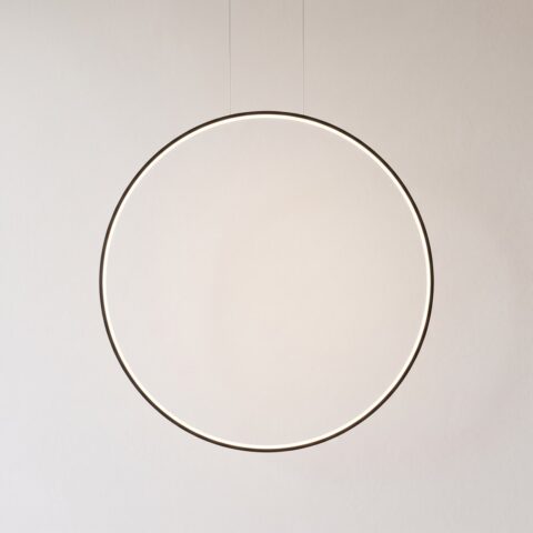 Vertikale LED-Ring-Pendelleuchte, 78 cm