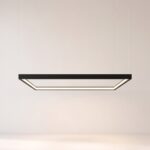 Kronleuchter quadratischer LED-Rahmen, 110 x 110 cm