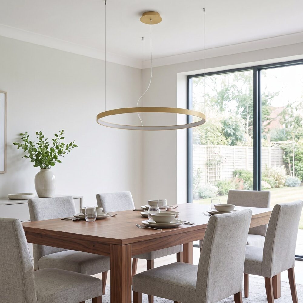 LED-Ring-Kronleuchter, 78 cm