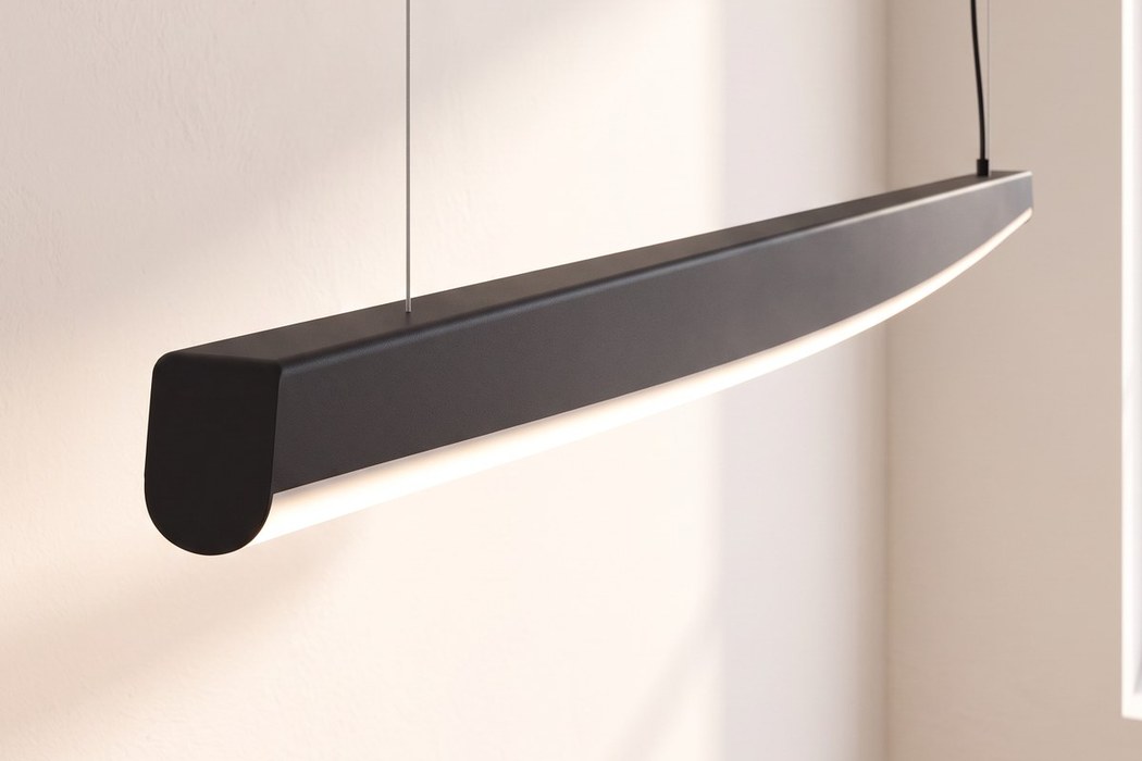 Lineare LED-Hängeleuchte Welle, 3 Farben