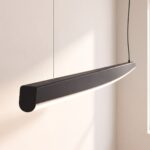 Lineare LED-Hängeleuchte Welle, 3 Farben