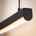 Lineare LED-Hängeleuchte Welle, 3 Farben