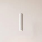 Elegante weiße Pendelleuchte Rohr in 3 Versionen